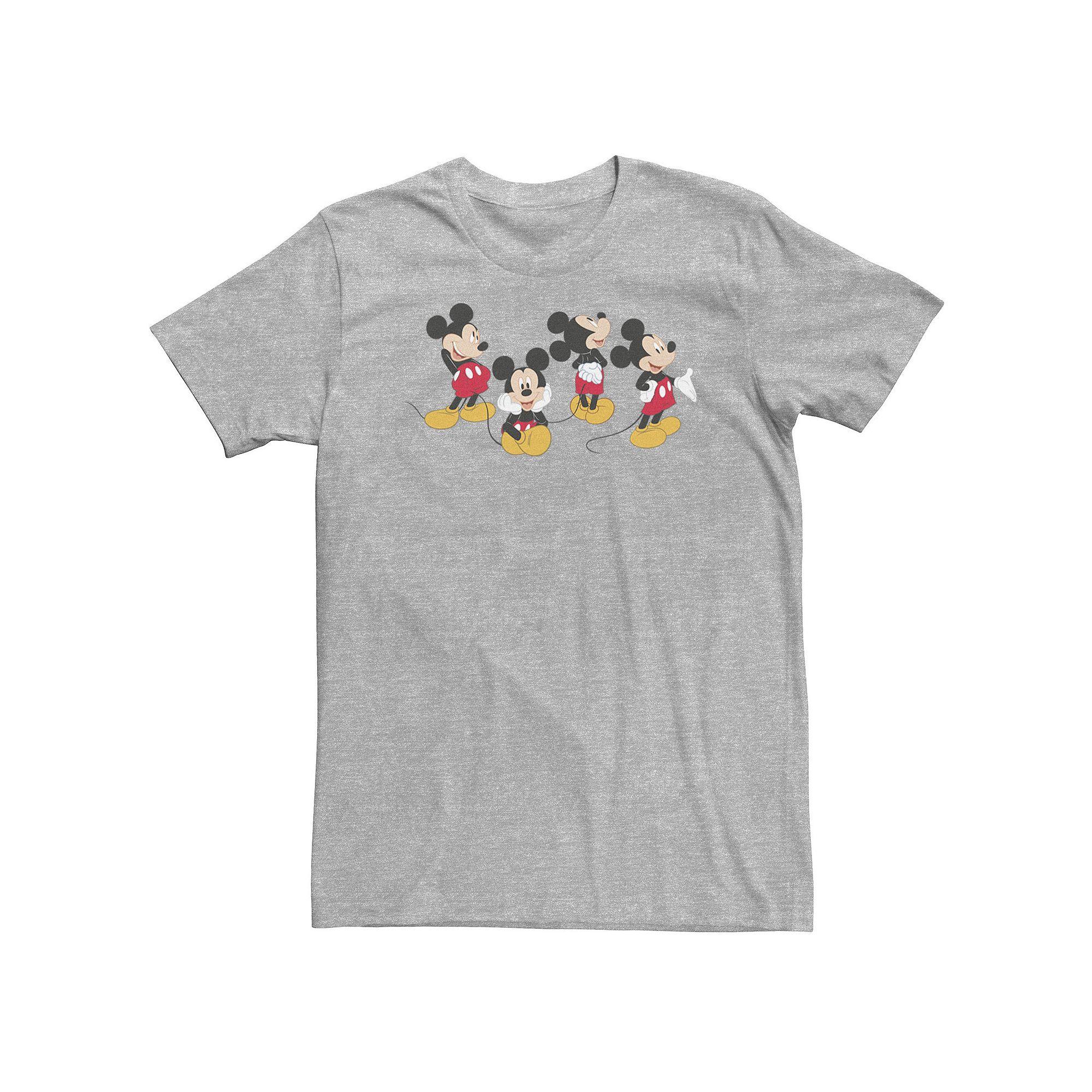 Big & Tall Disney Mickey Mouse Poses Portrait Tee, Men's,  Product Image