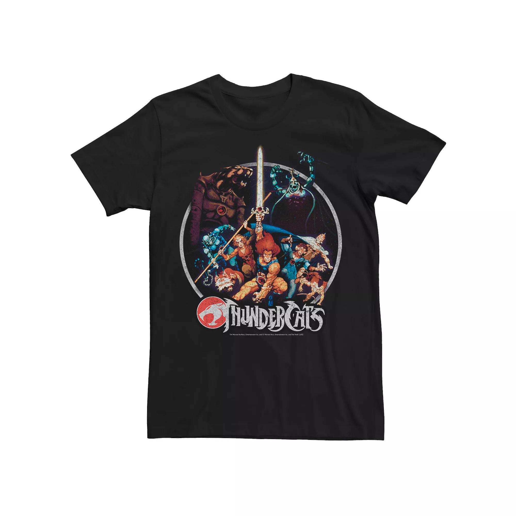 Men's ThunderCats Group Shot Vintage Circle Tee,  Product Image