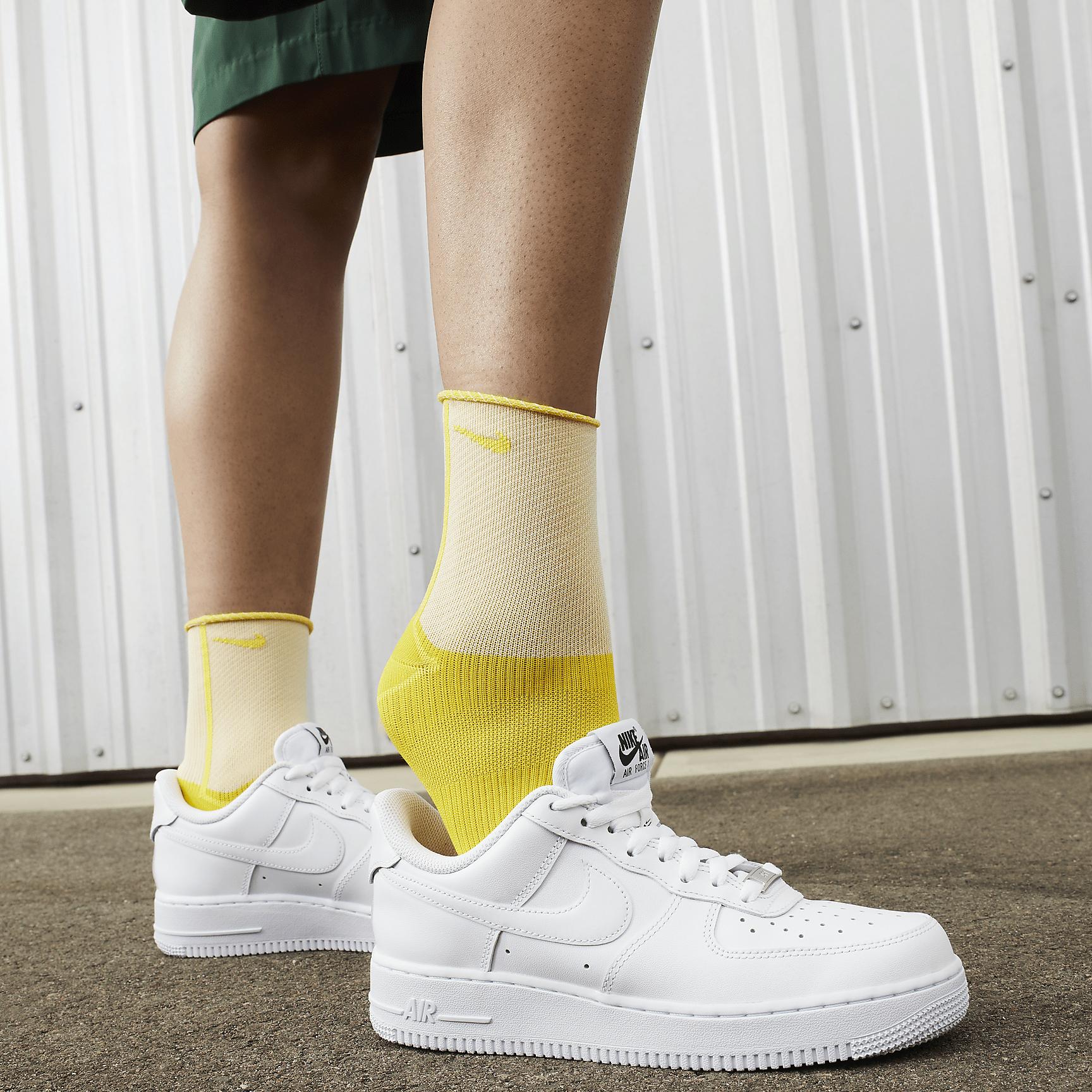 Nike Womens Nike Air Force 1 07 Flyease - Womens Shoes White/White/White Product Image