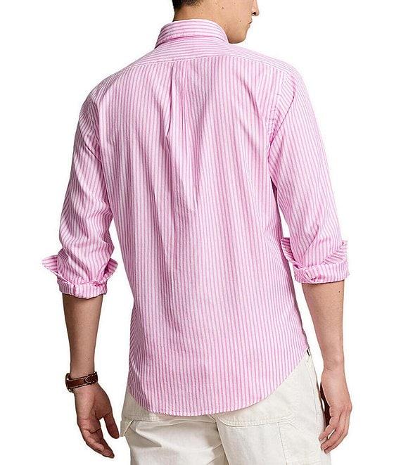 Polo Ralph Lauren Classic Fit Striped Stretch Long Sleeve Woven Shirt Product Image