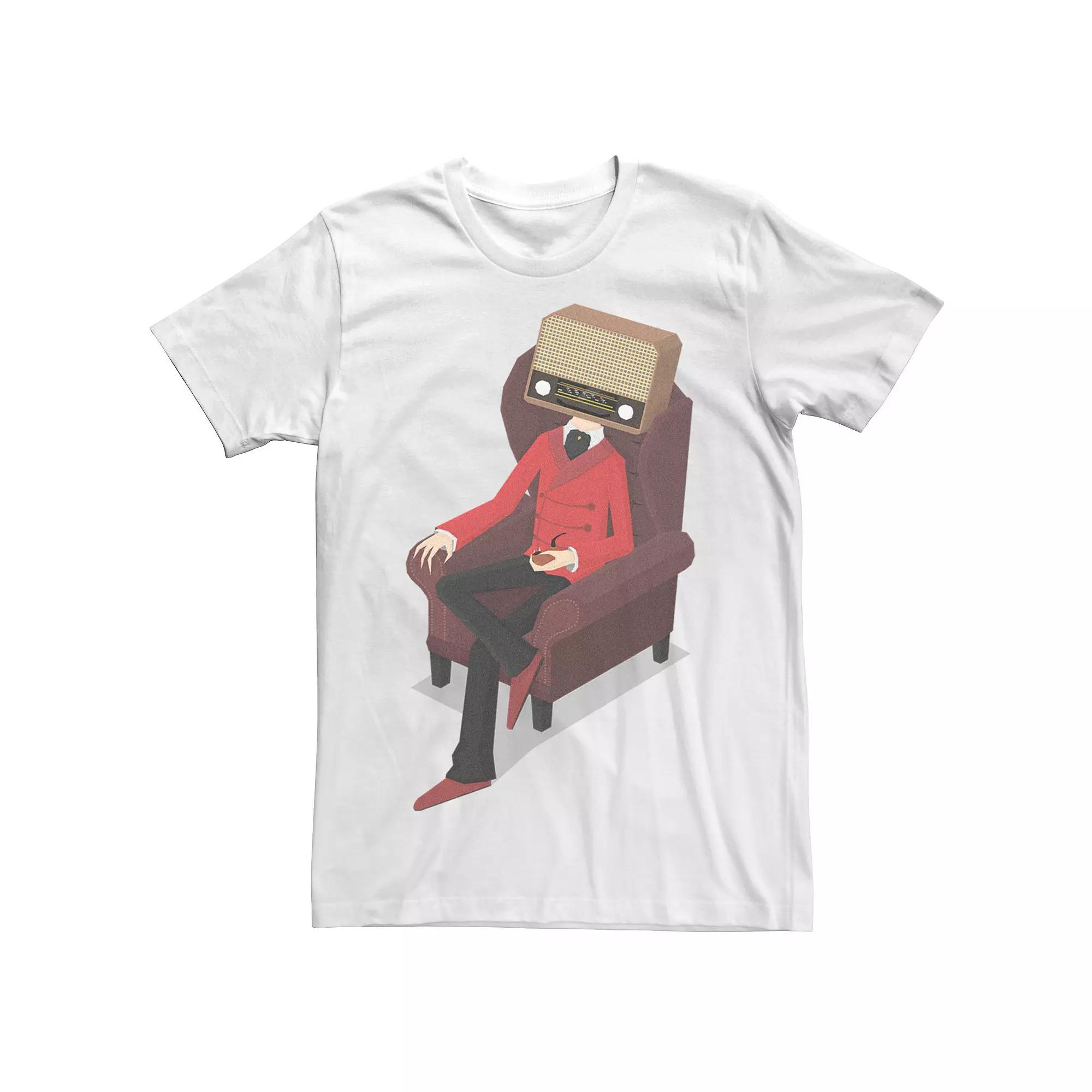 Men's Radiohead Comfy Arm Chair Graphic Tee, Size: Small, White Product Image