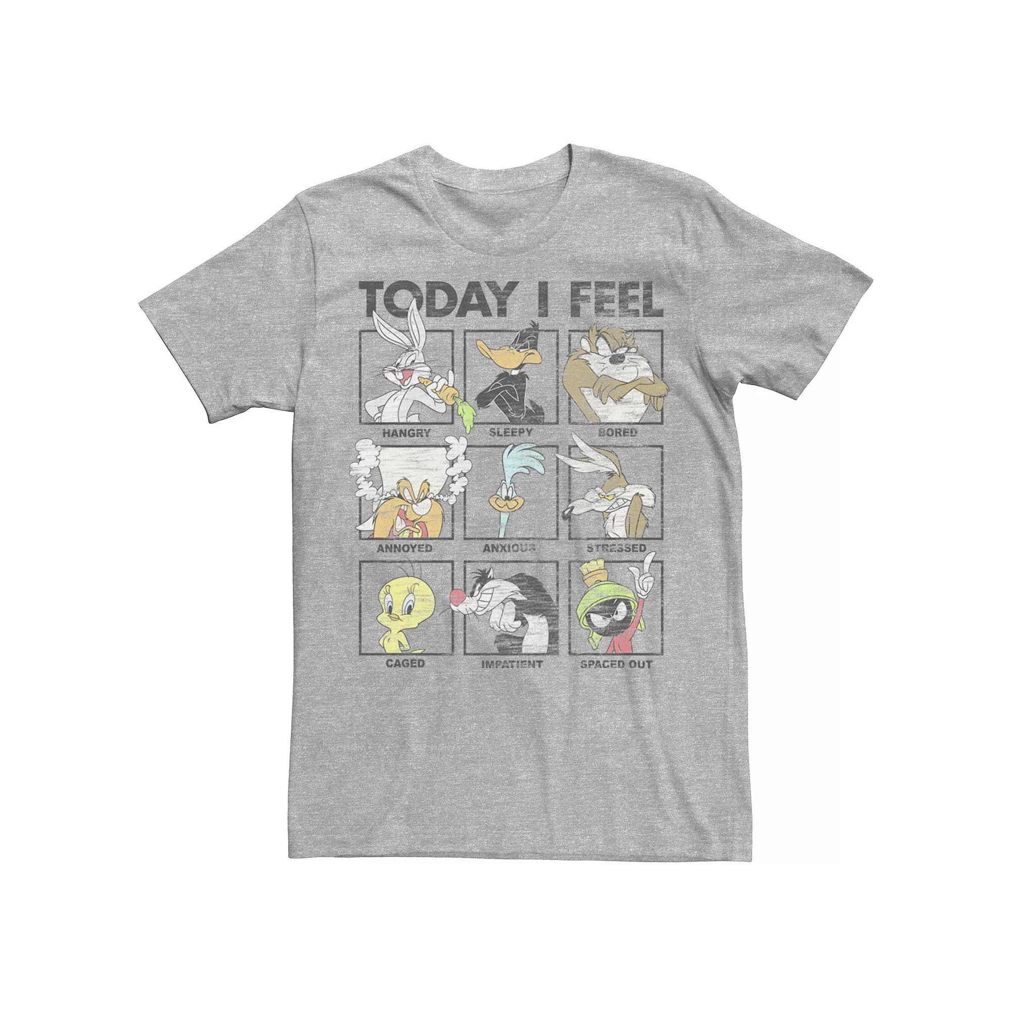 Men's Looney Tunes Looney Moods Retro Boxed Up Group Shot Tee,  Product Image