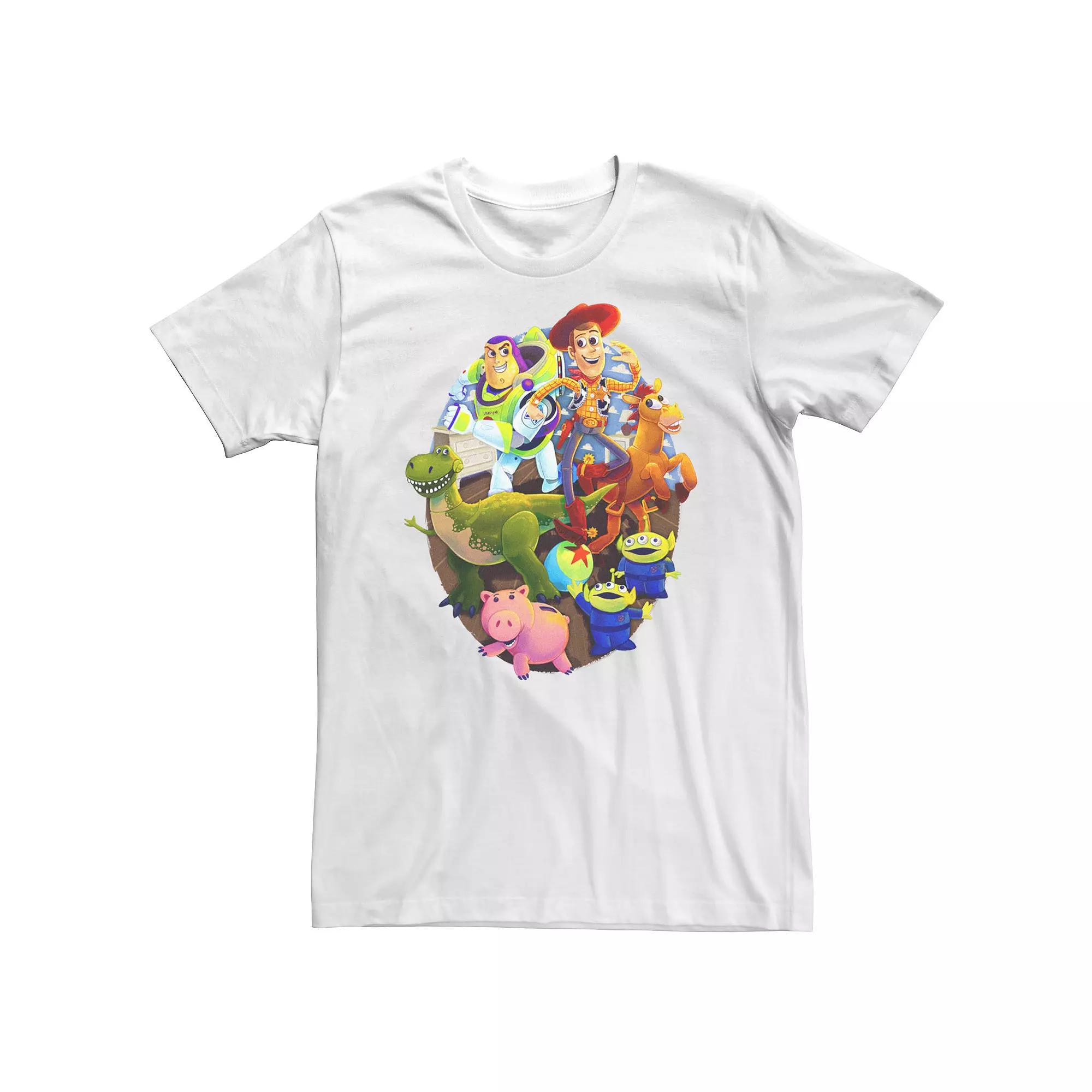 Big & Tall Disney / Pixar Toy Story Main Cast Circle Logo Tee, Men's,  Product Image