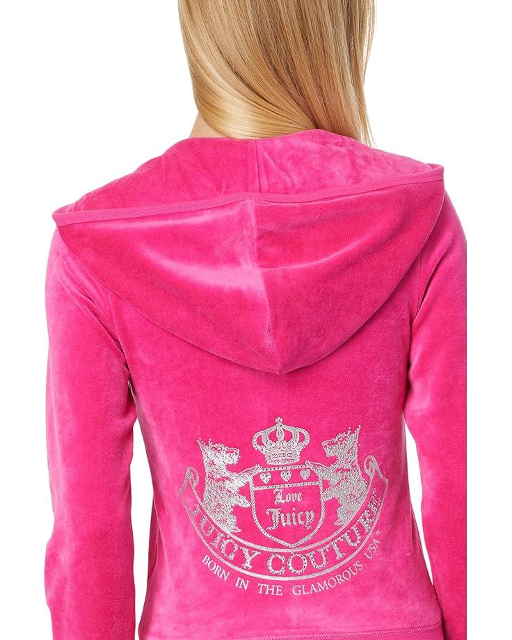 Solid Classic Juicy Hoodie With Back Bling Product Image