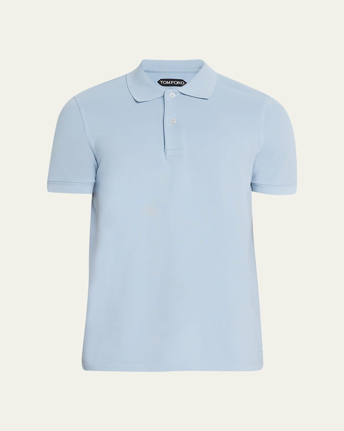 Mens Cotton Pique Polo Shirt Product Image