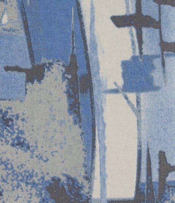 Multiples Knit Block Multi Long Sleeve Open-Front Matching Tank Top Set Product Image