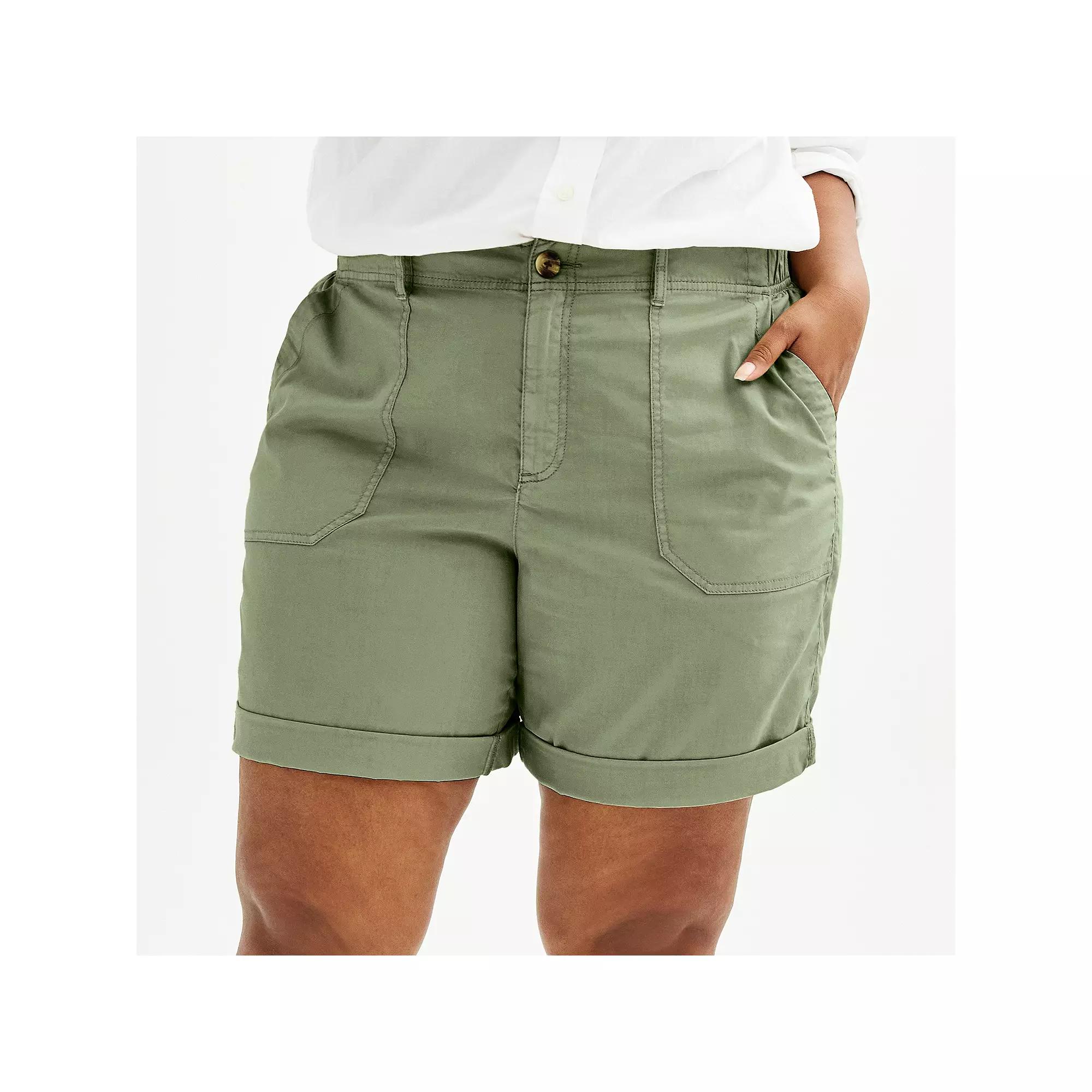 Plus Size Sonoma Goods For Life® Utility Bermuda Shorts, Women's, Size: 3XL, Purple Velvet Product Image