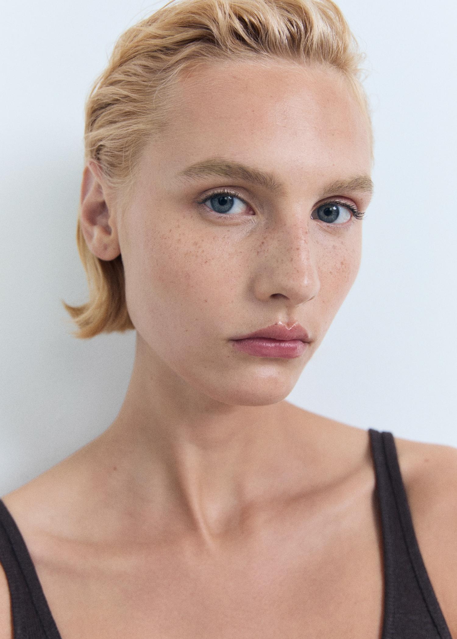 Strappy linen top - Women | MANGO USA Product Image