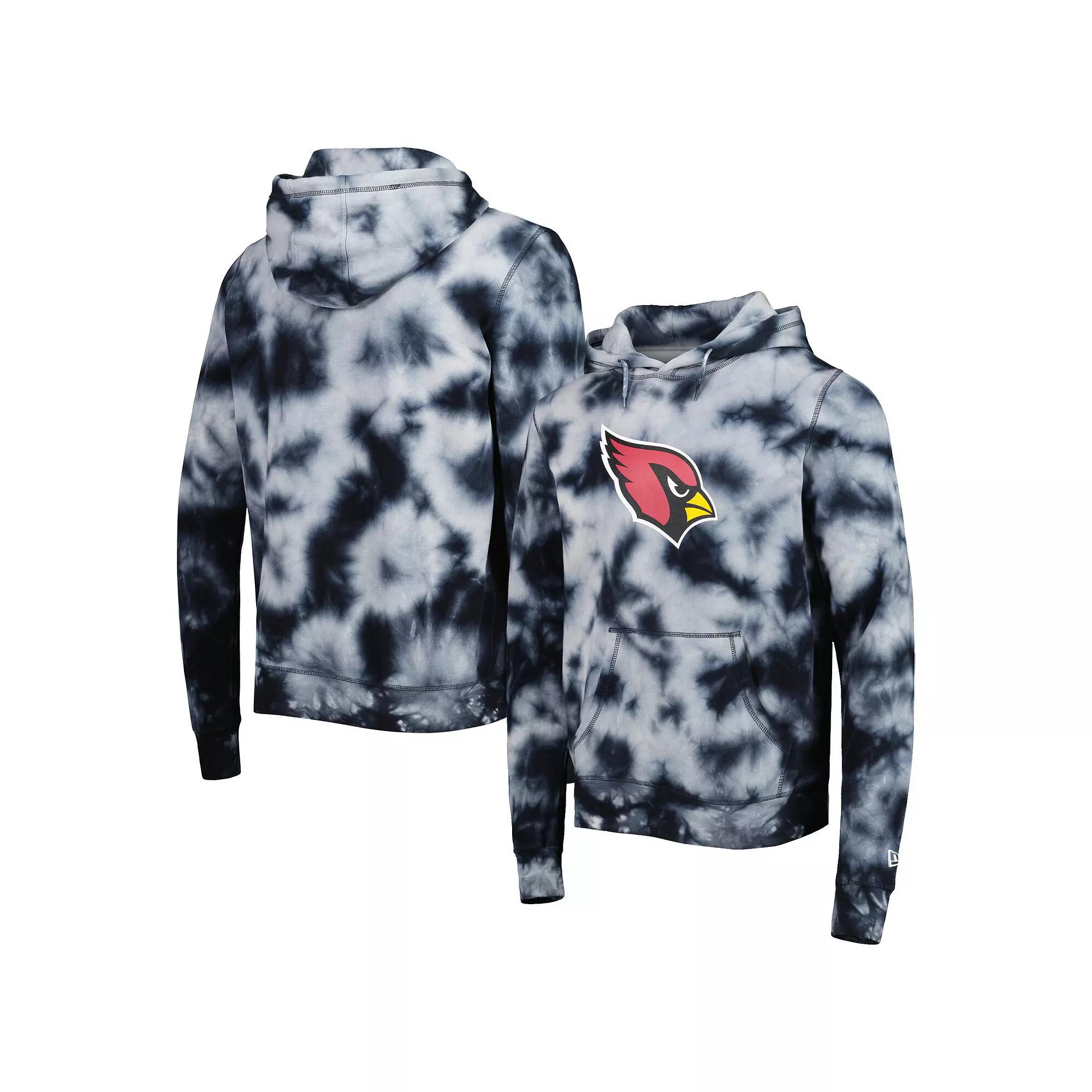 Men's New Era Black Arizona Cardinals Team Tie-Dye Pullover Hoodie, Size: 3XL Product Image