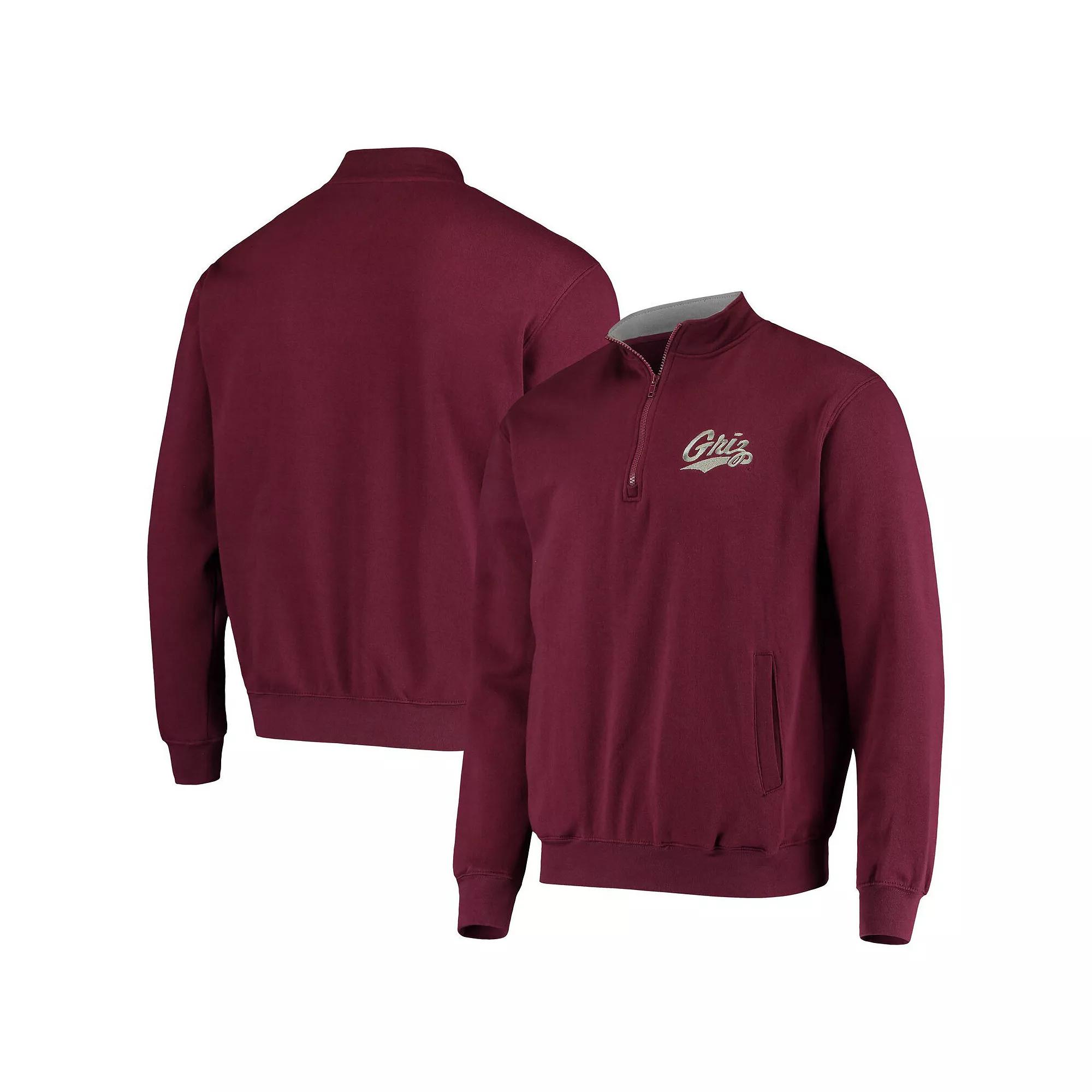Men's Colosseum Maroon Montana Grizzlies Tortugas Logo Quarter-Zip Jacket,  Product Image