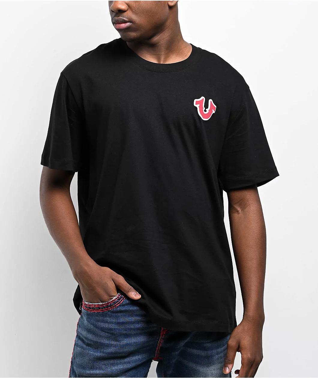 True Religion TR Buddha Black T-Shirt Product Image