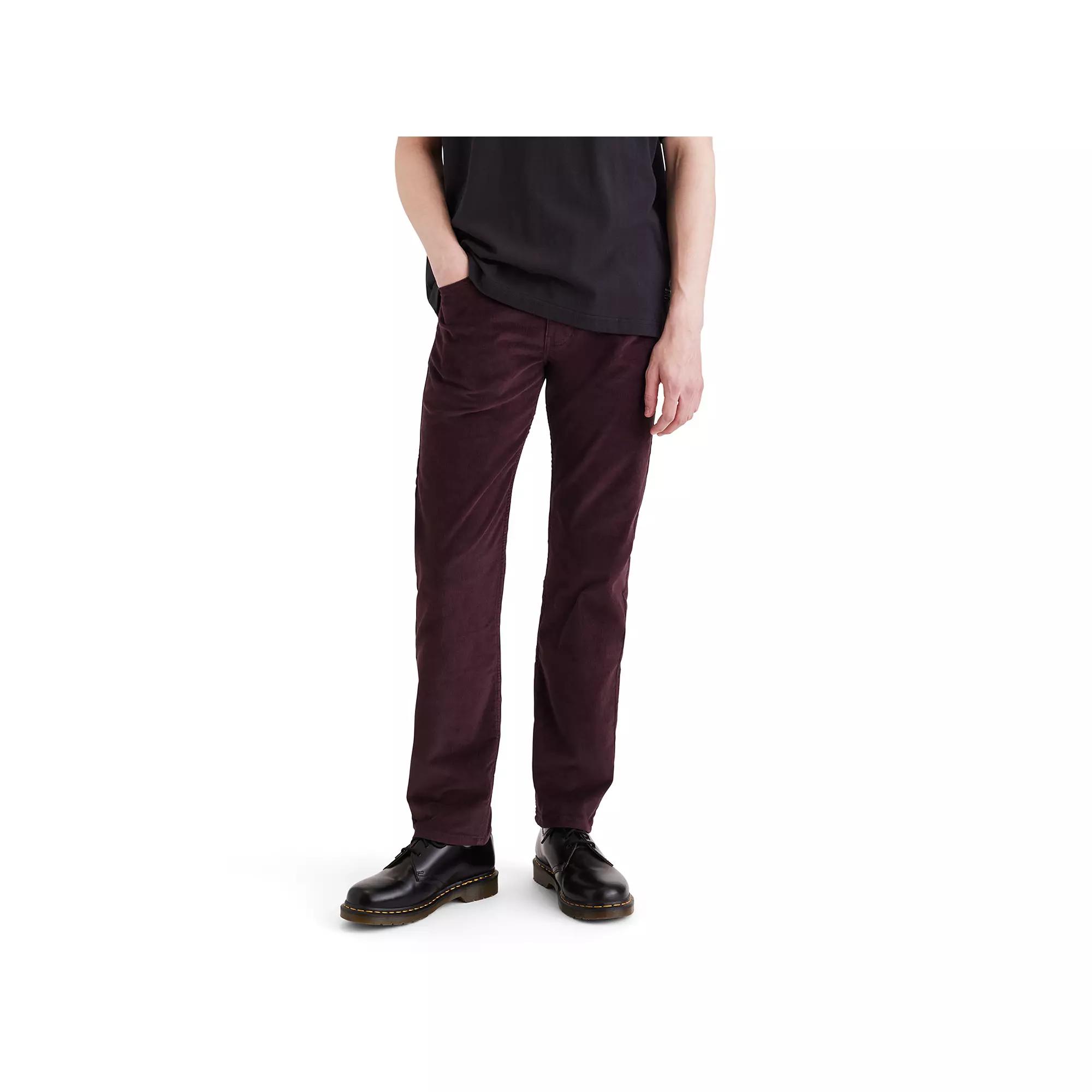 Men's Dockers® All Seasons Tech Corduroy Jean Cut Straight Fit Pants, Size: 40 X 32, Red Tasting Product Image