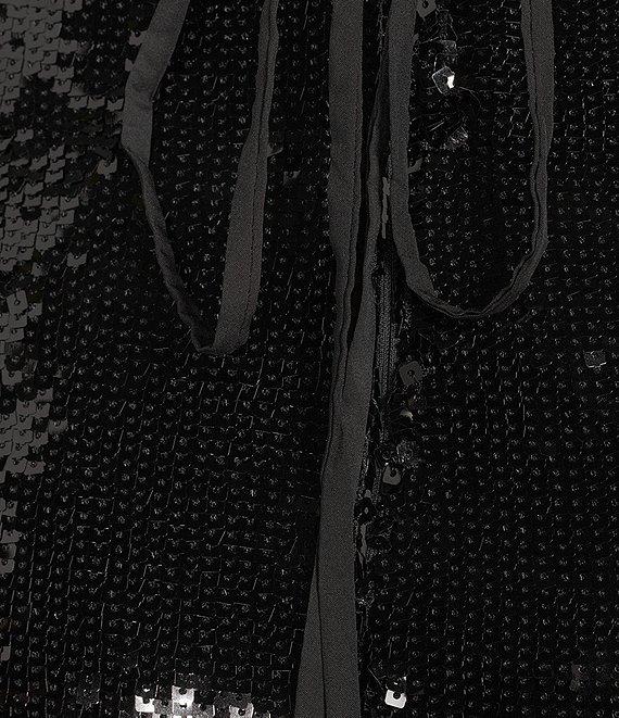 Lulus Sequin Sleeveless Lace-Up Back Mini Dress Product Image