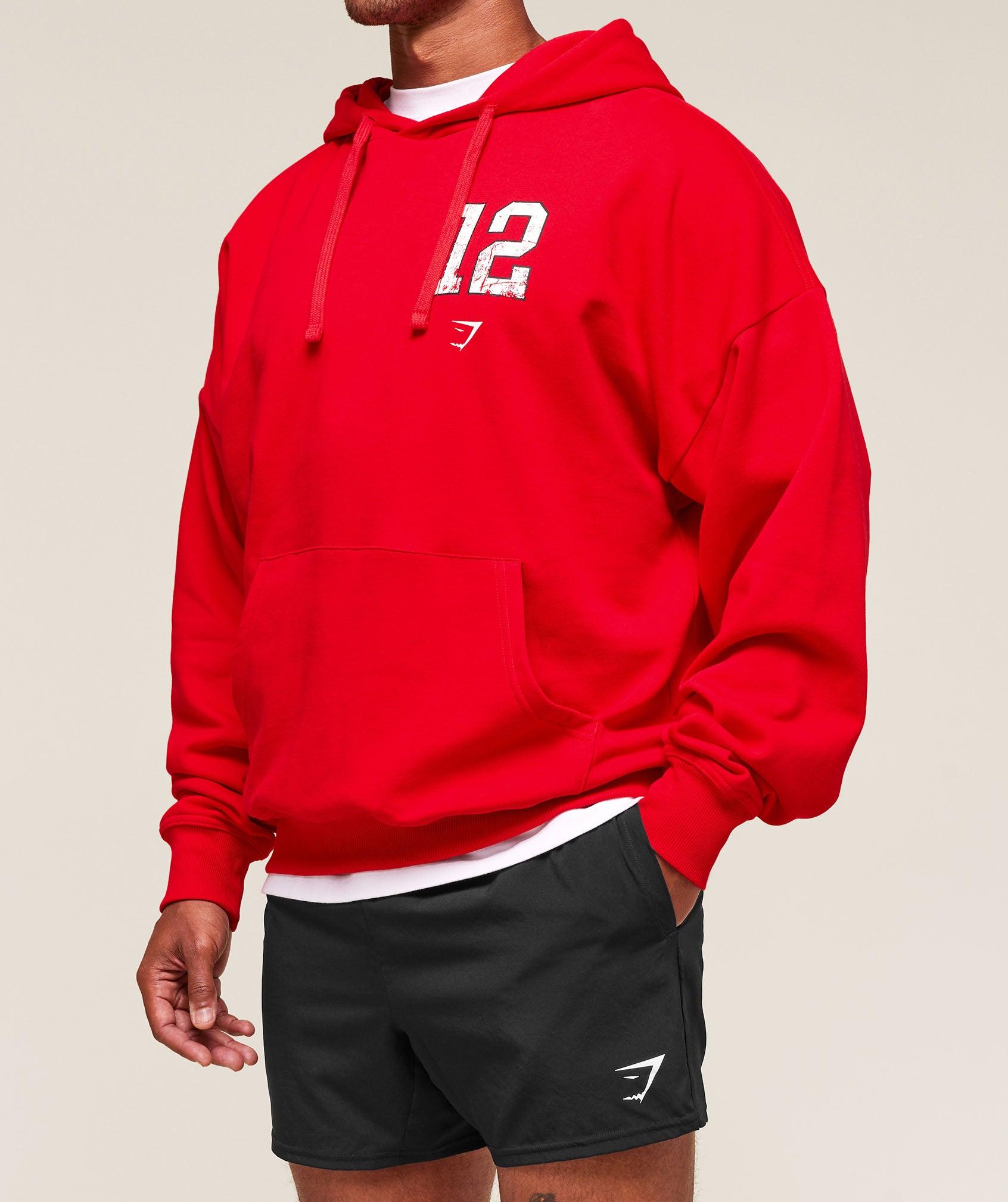 Gymshark Campus Hoodie - Athletic Red Male Product Image