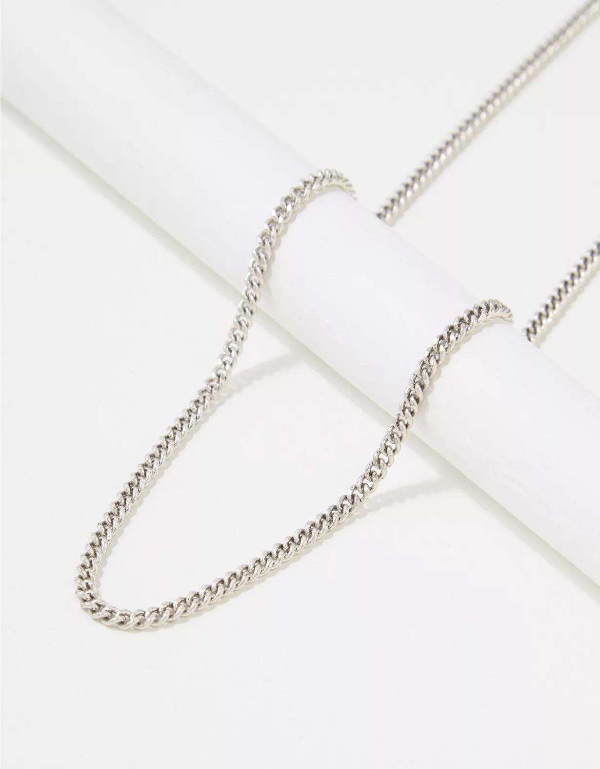 AEO Silver Chain Necklace Product Image