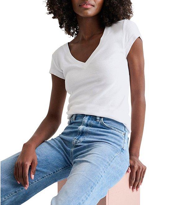 Splendid Faye V-Neck Short Sleeve T-Shirt Product Image