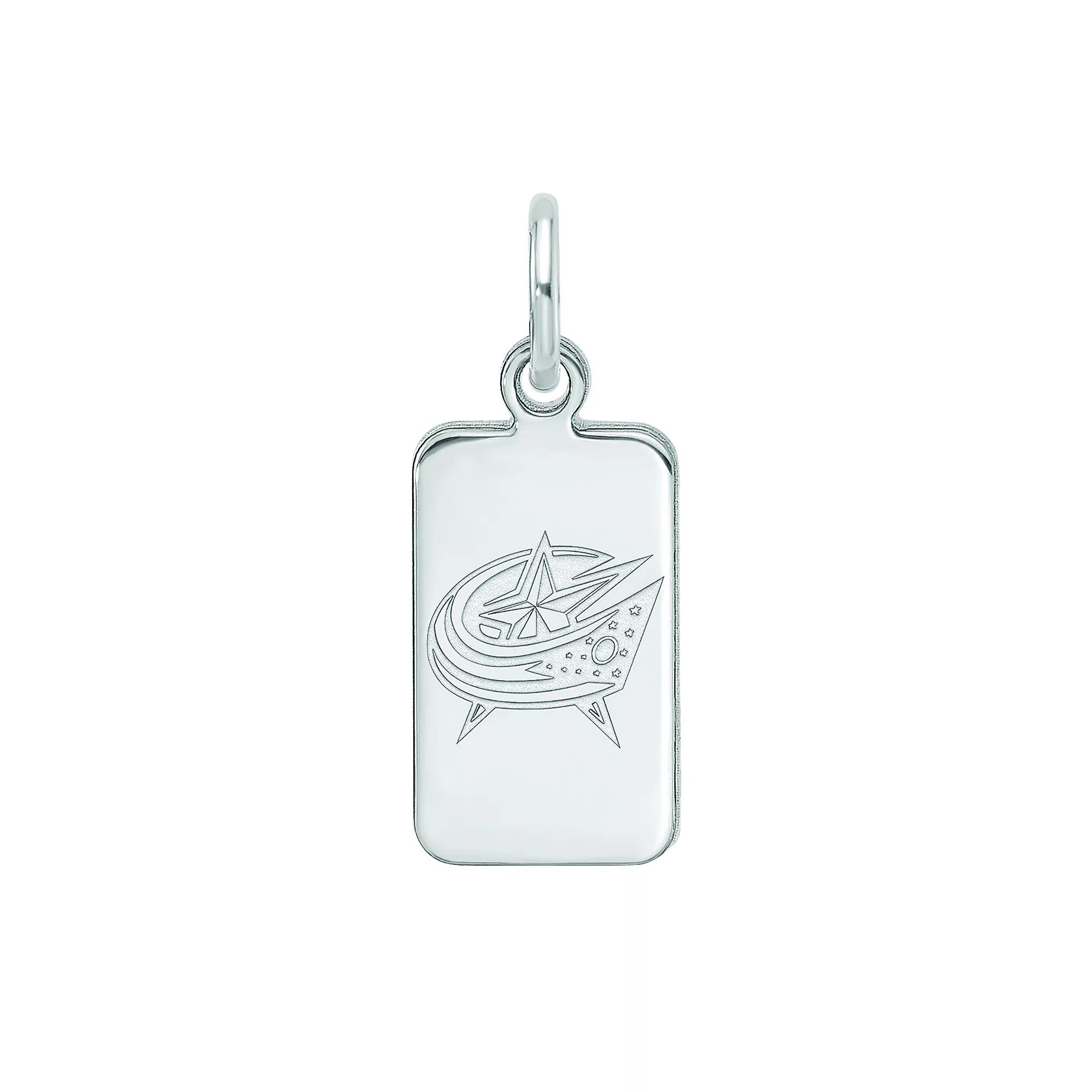 LogoArt Sterling Silver Columbus Blue Jackets Tag Pendant, Women's, Size: 15 mm Product Image
