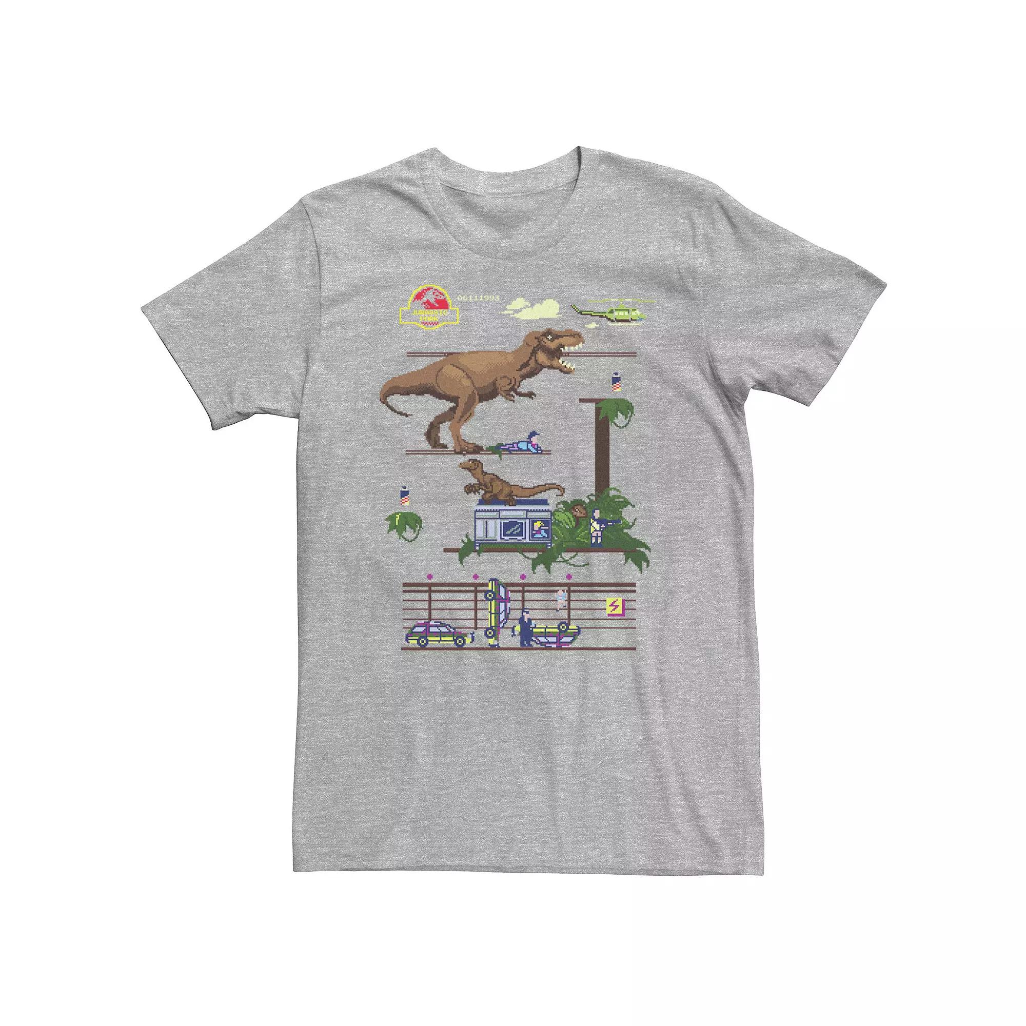 Big & Tall Jurassic Park Digital Video Game Scene Tee, Men's,  Product Image