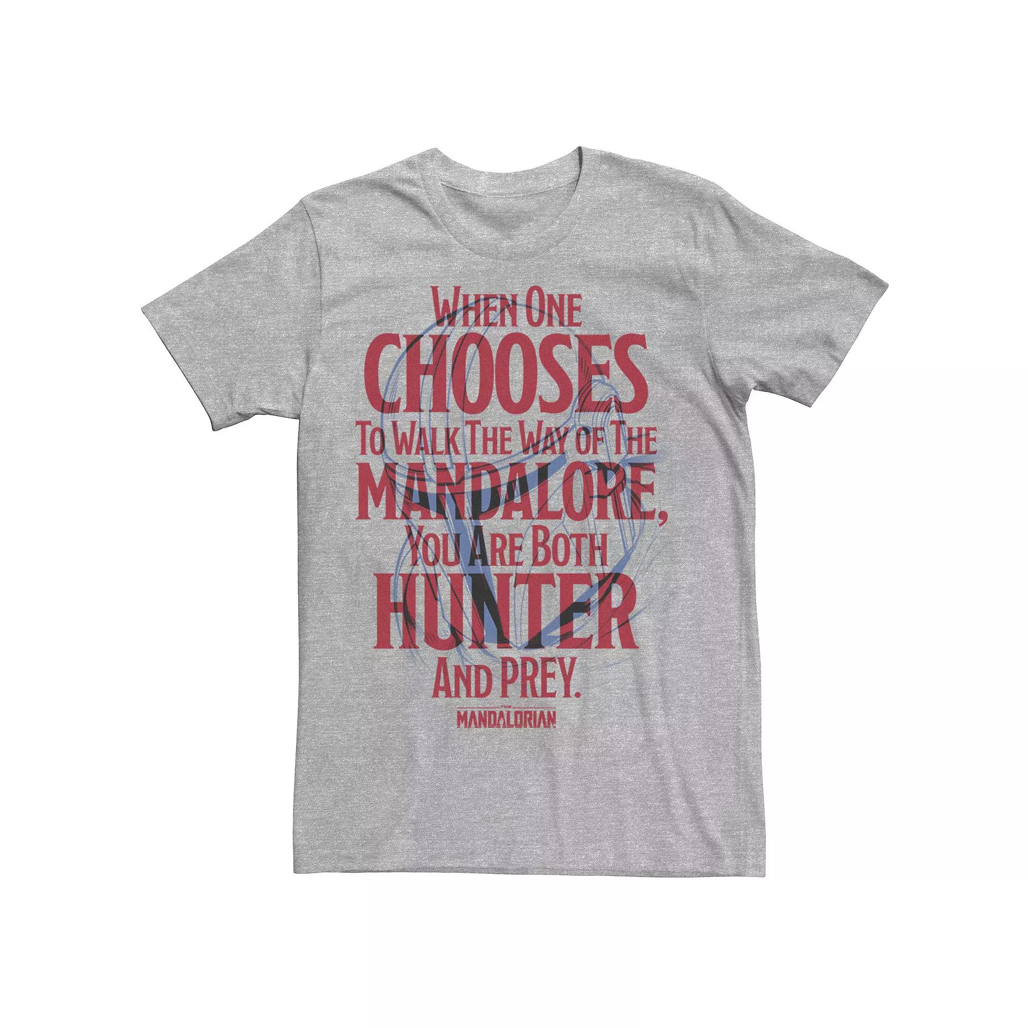 Men's Star Wars The Mandalorian You Are Both Hunter And Prey Tee,  Product Image
