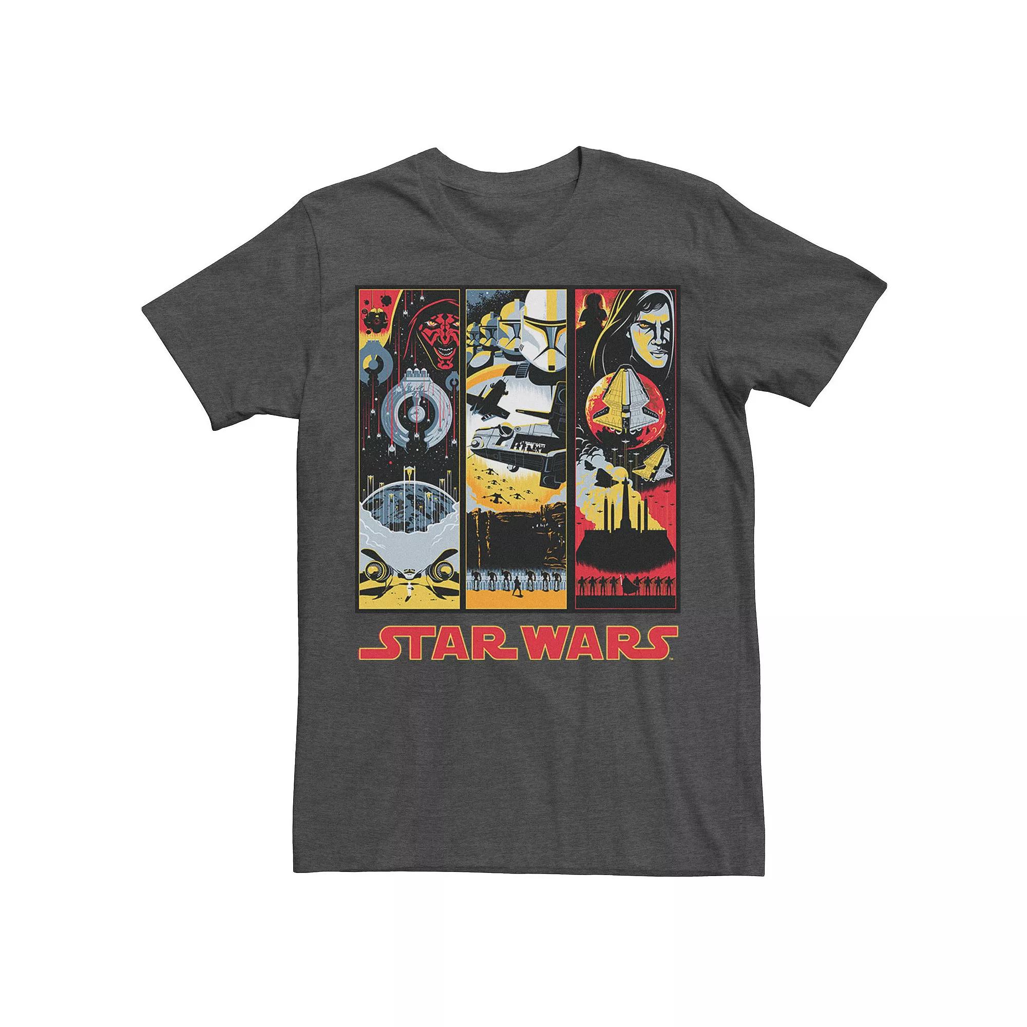 Men's Star Wars Maul Trooper Anakin Retro Panels Graphic Tee,  Product Image