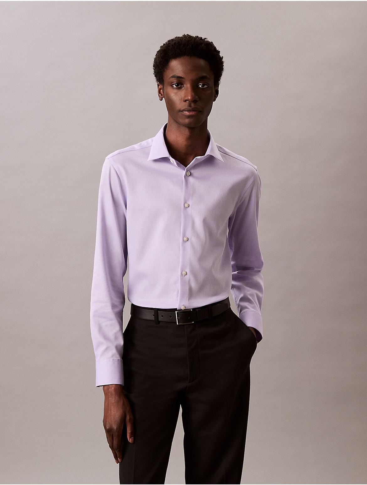 Steel Solid Slim Fit Button-Down Shirt Product Image