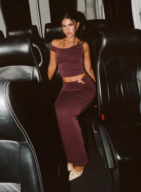 Whiley Maxi Skirt Mauve Product Image