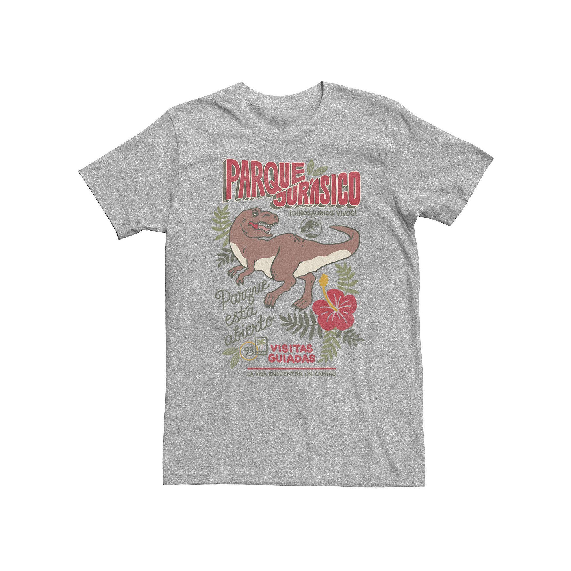 Big & Tall Jurassic Park Spanish Opening Day Poster Tee, Men's,  Product Image