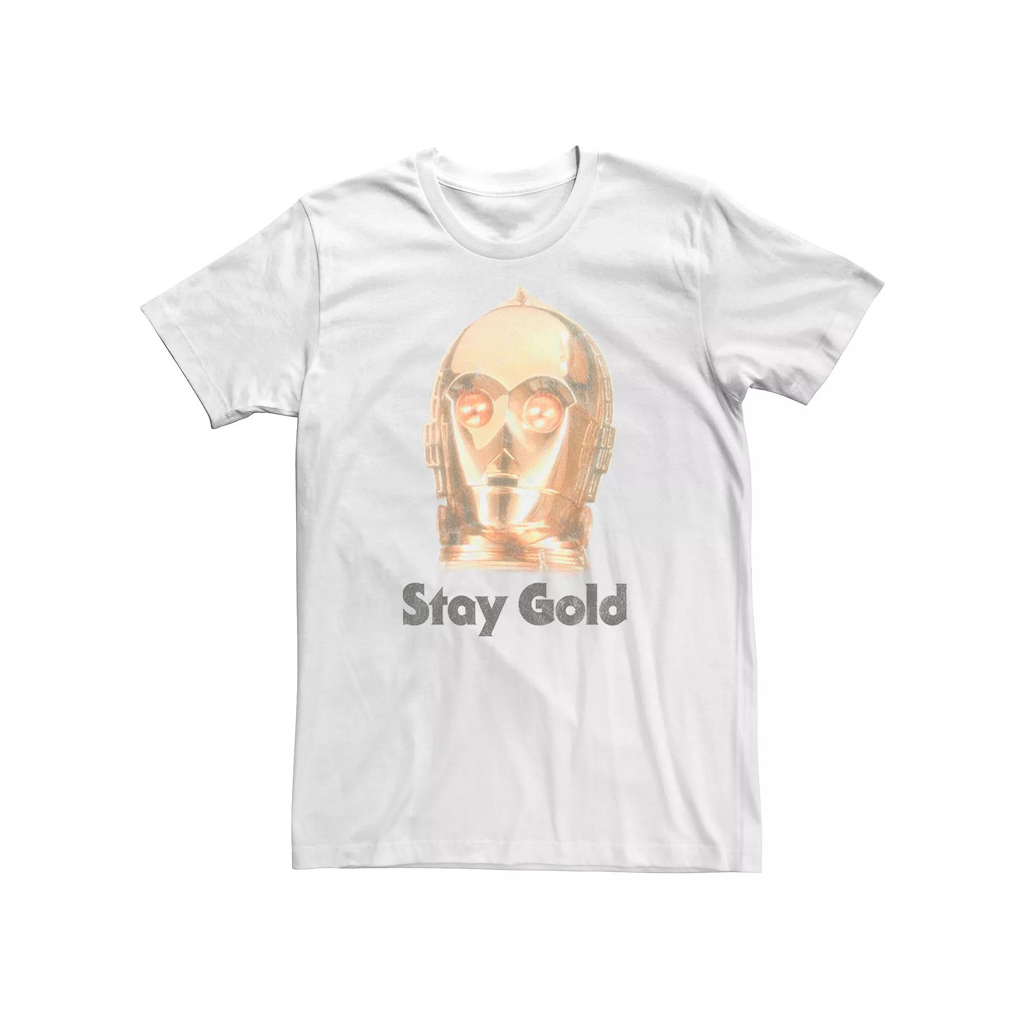 Men's Star Wars The Rise of Skywalker C-3PO Stay Gold Graphic Tee,  Product Image