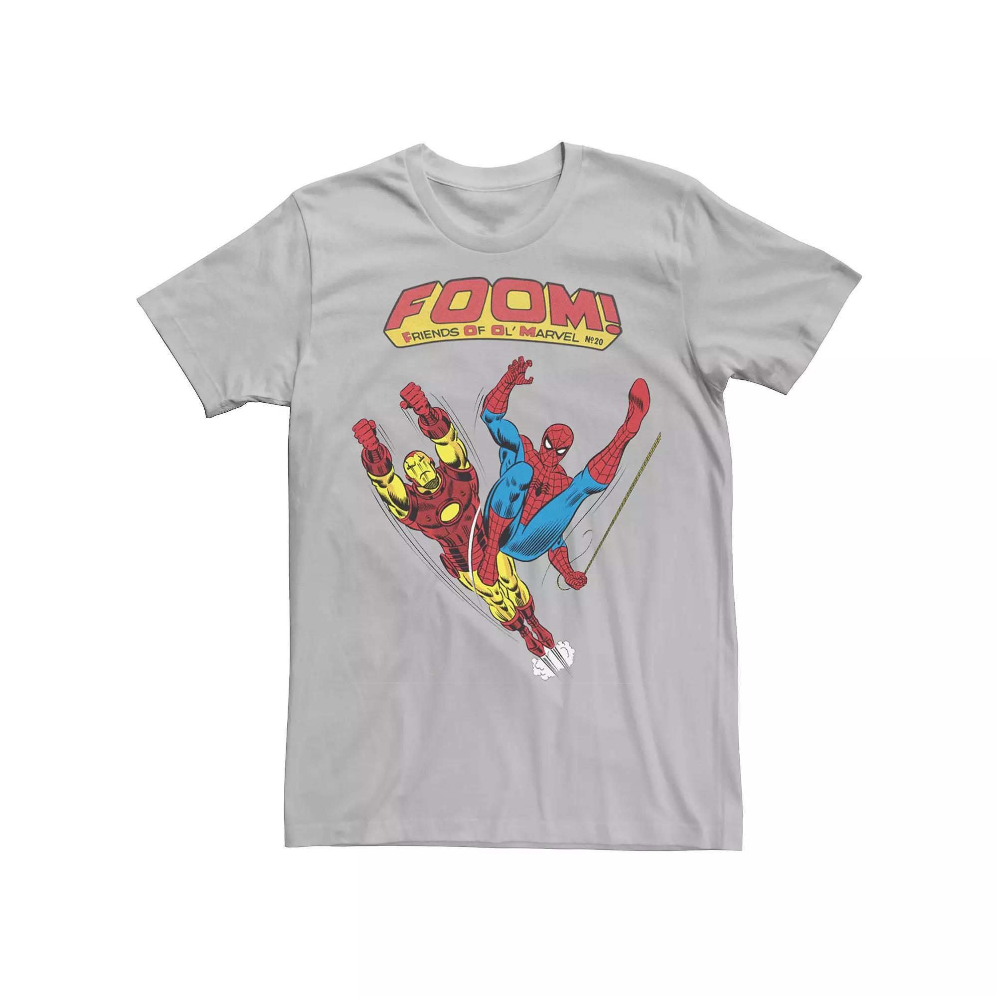 Men's Marvel FOOM Iron Man & Spider-Man Action Pose Tee,  Product Image