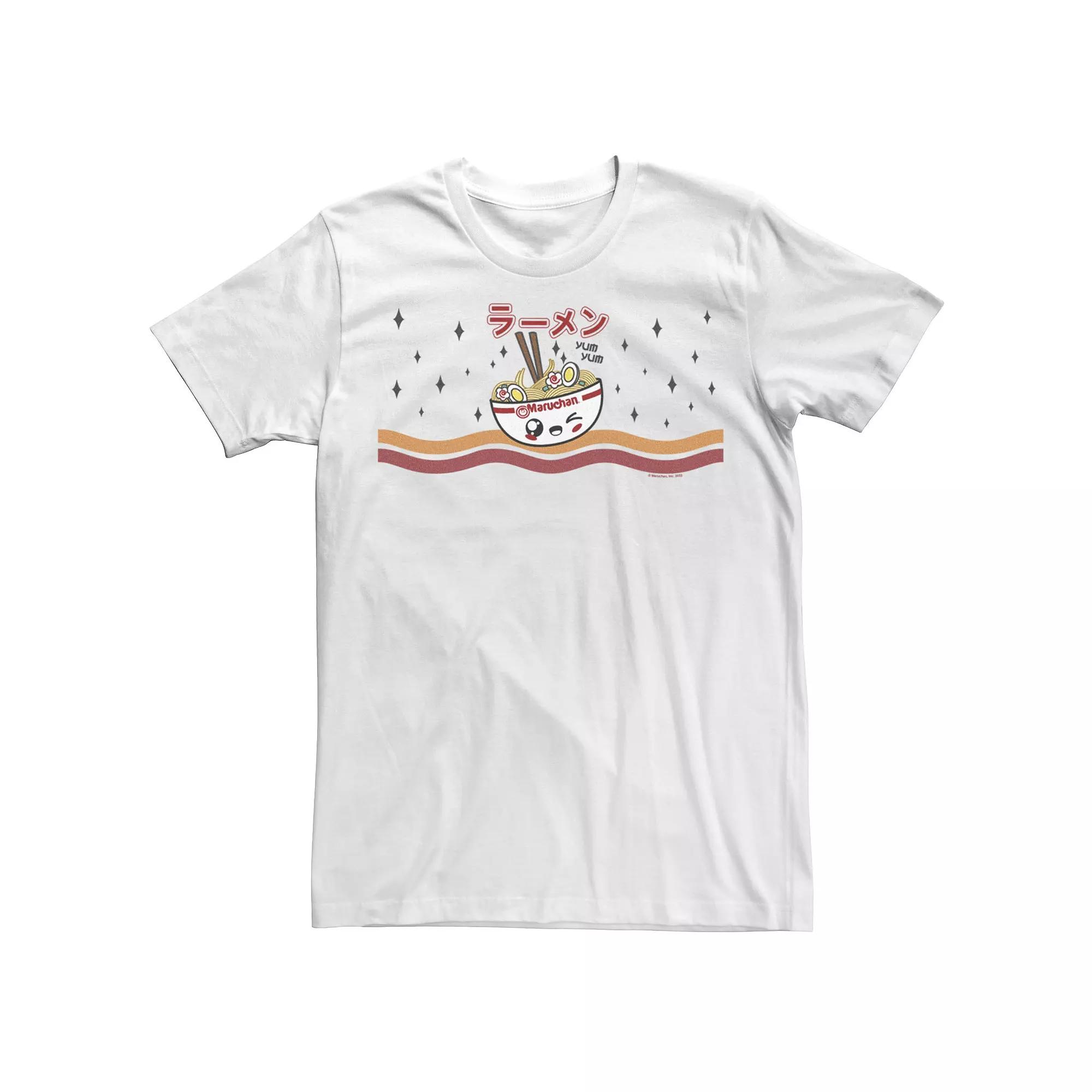 Men's Maruchan Chibi Bowl Of Noodles Text Tee,  Product Image