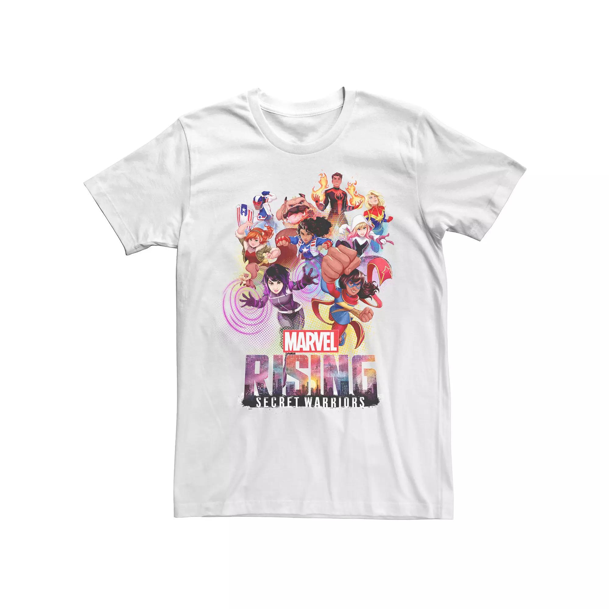 Men's Marvel Rising Secret Warriors Hero Action Pose Collage Tee,  Product Image
