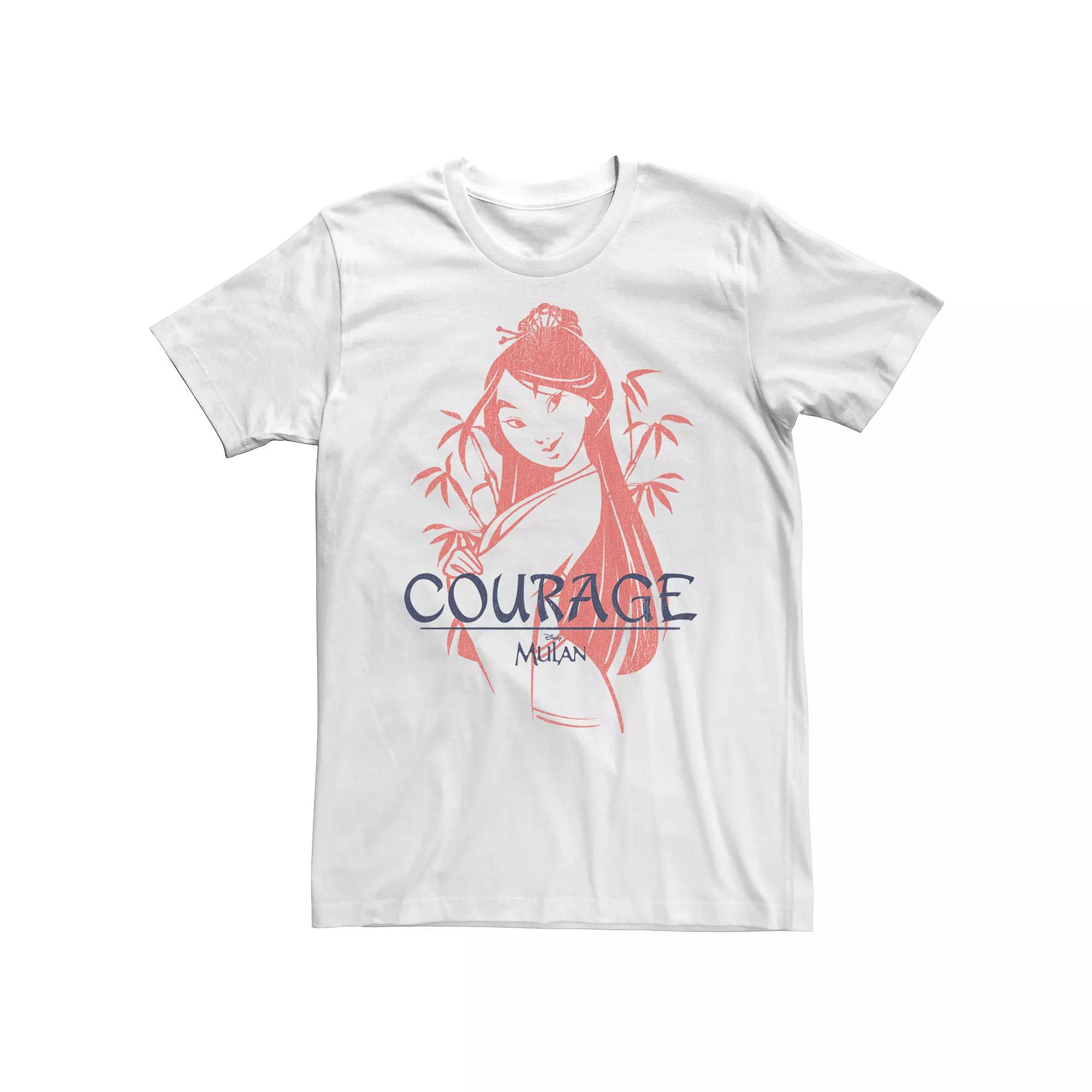 Big & Tall Disney Mulan Courage Tonal Vintage Tee, Men's,  Product Image