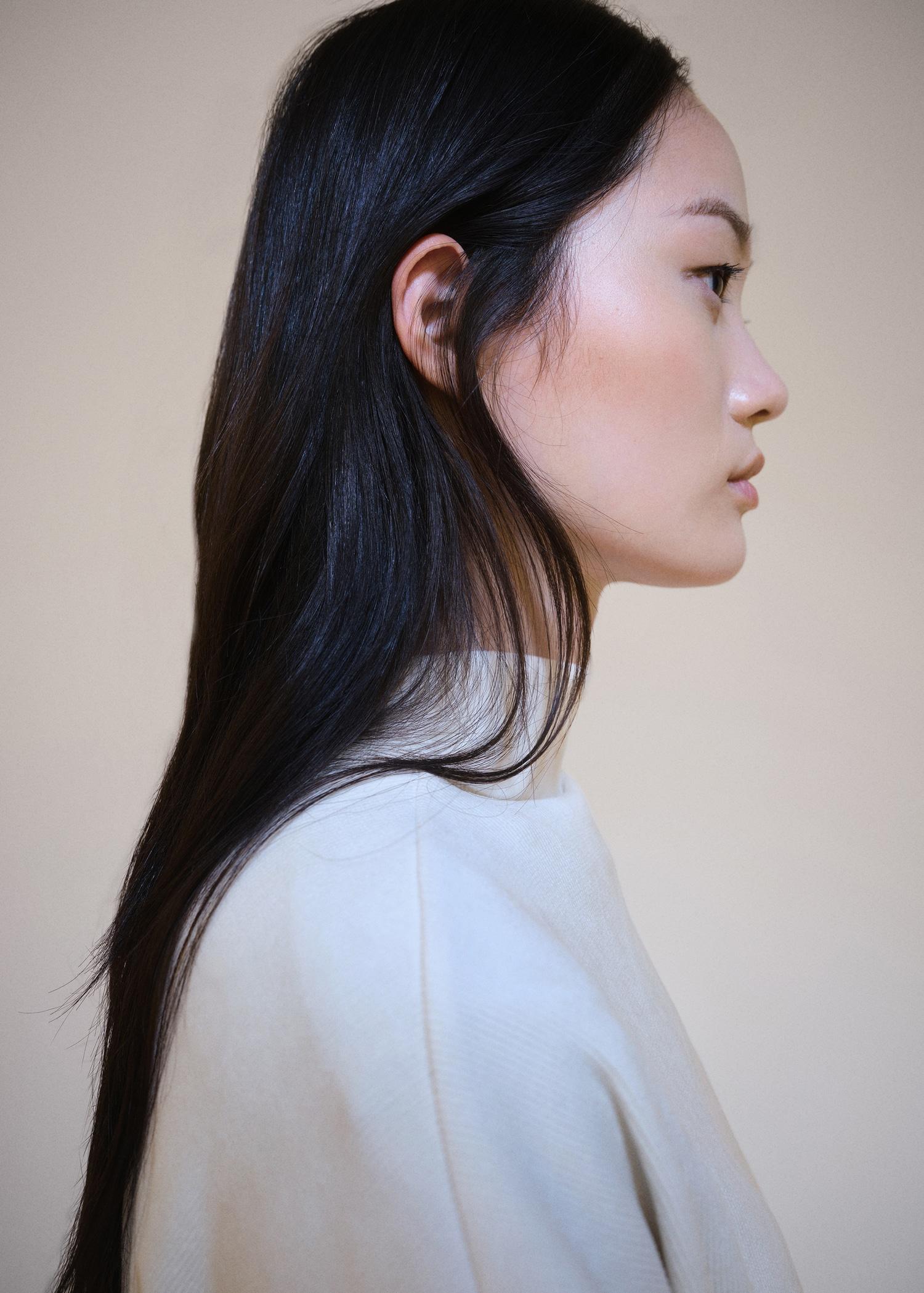 Corduroy sweatshirt with perkins neck - Women | MANGO USA Product Image