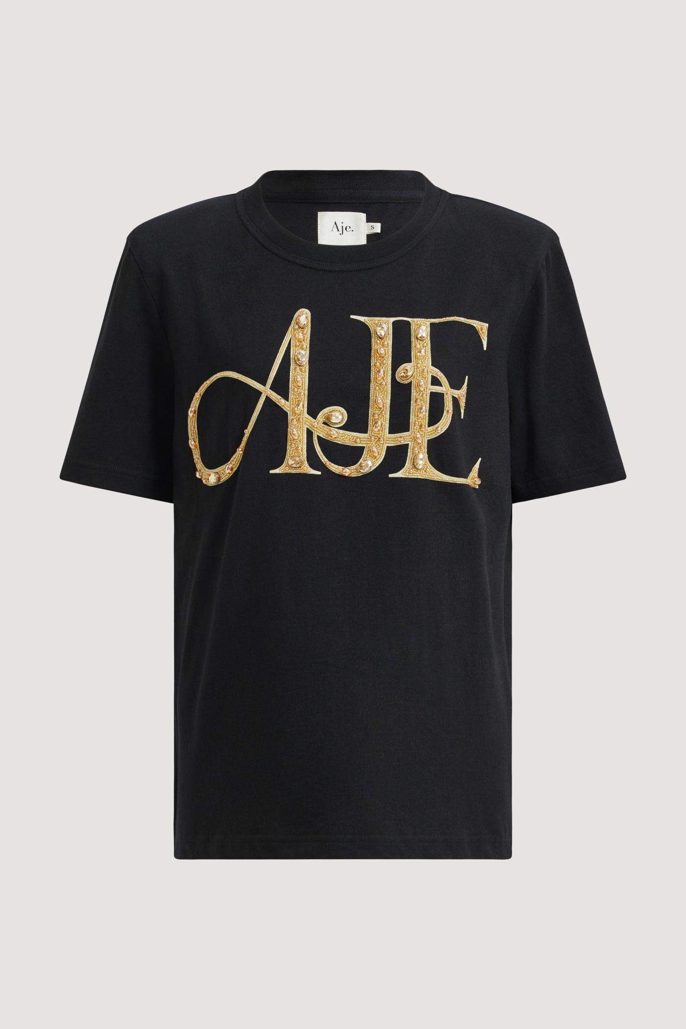 Marietta Logo Tee-BLACK/GOLD / XXS Product Image