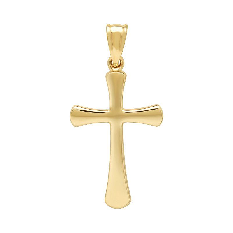 Everlasting Gold 10k Gold Cross Pendant, Women's, Yellow Product Image
