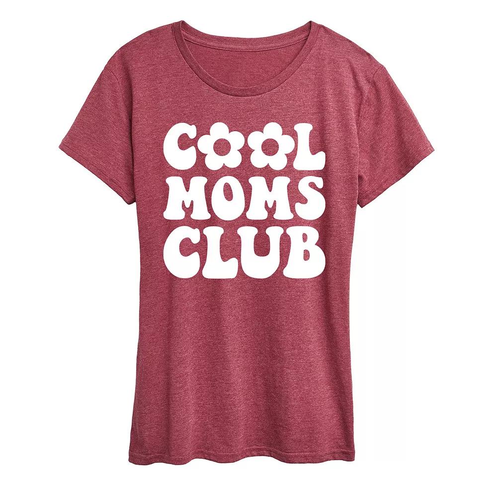 Women's Cool Moms Club Graphic Tee, Girl's,  Product Image
