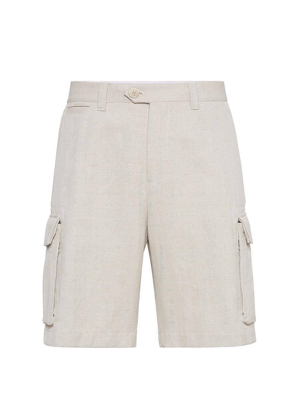 Mens Bermuda Shorts with Cargo Pockets Product Image