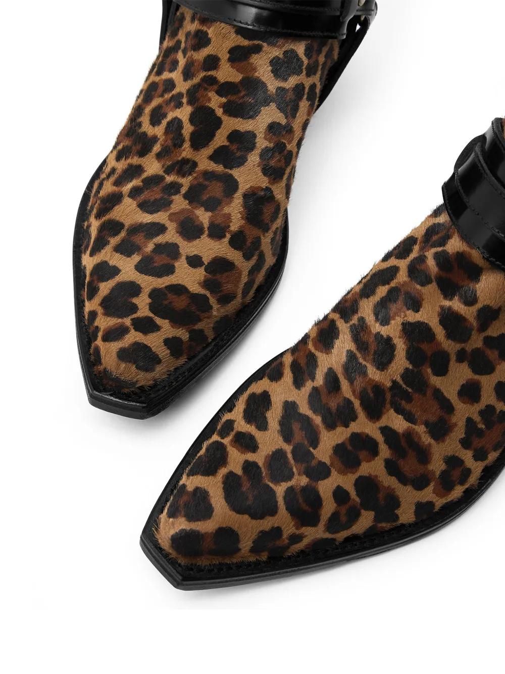 50mm Texano leopard-print cowboy boots Product Image