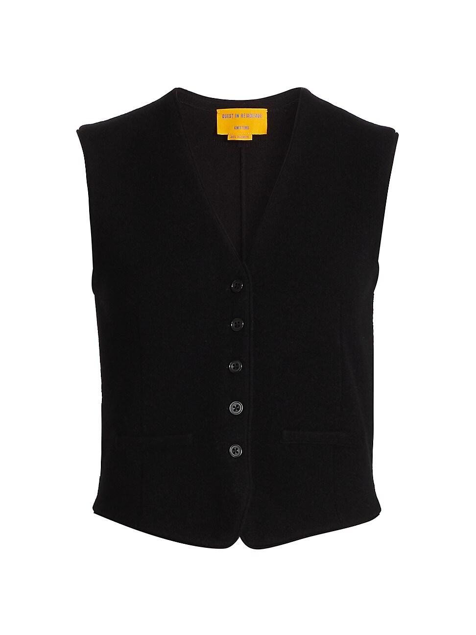 Womens Cashmere Knit Tailored Vest Product Image