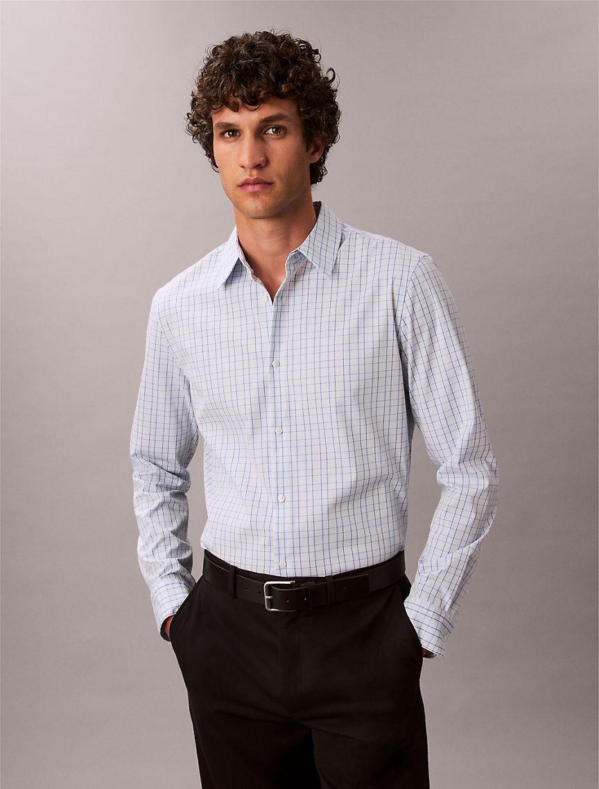 Plaid Slim Button-Down Shirt  Product Image