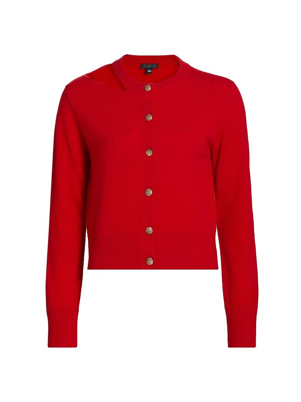 Womens Cut-Out Cashmere Cardigan Product Image