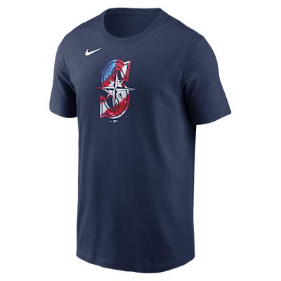 Seattle Mariners Americana Nike Mens MLB T-Shirt | N19944BMVR-AQS Product Image