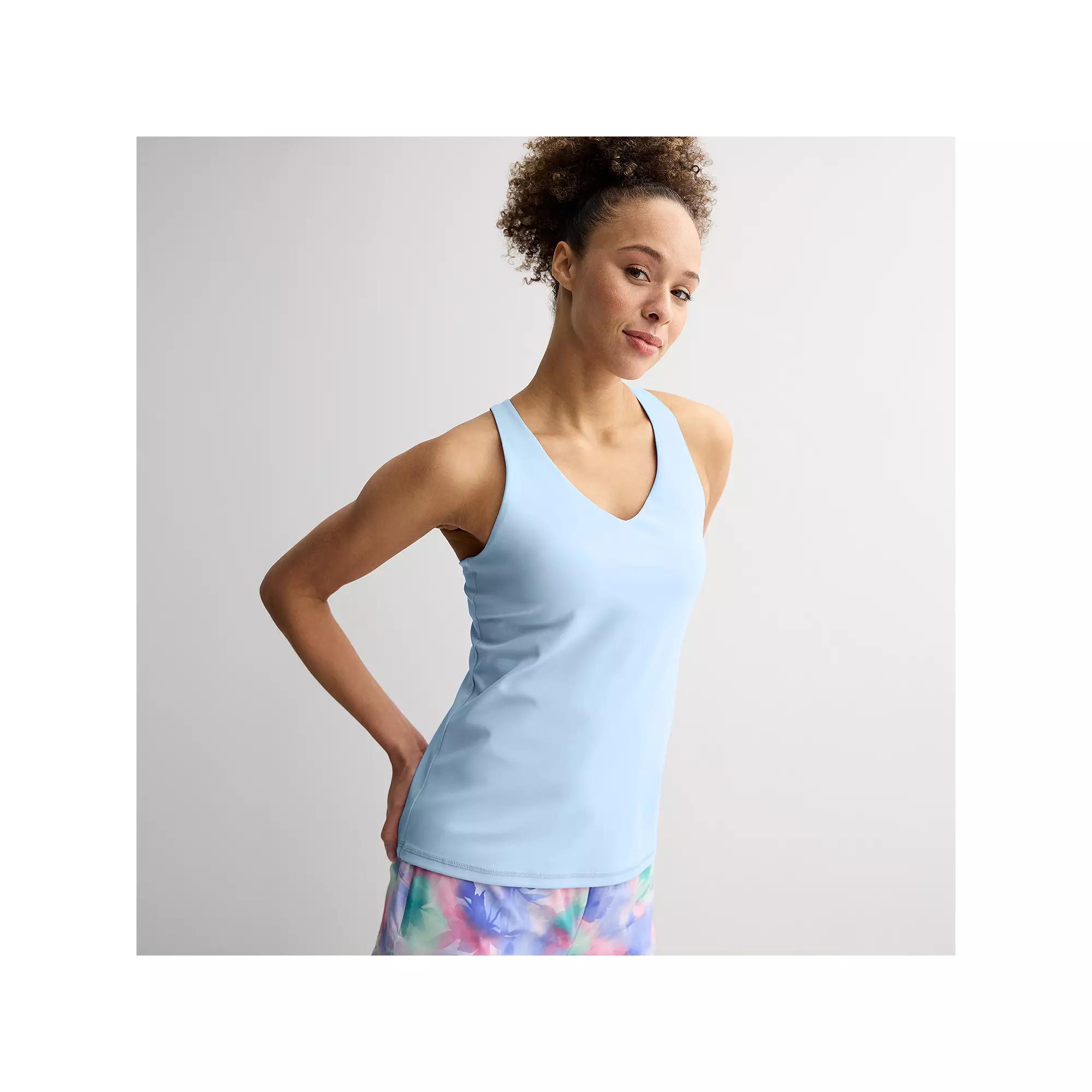Women's Tek Gear® Ultrastretch Built-In Bra Racerback Tank Top, Size: Small, Baron River Product Image