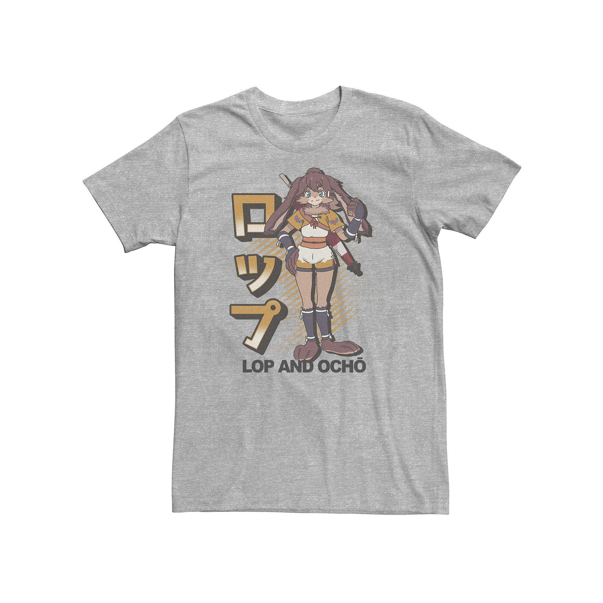 Big & Tall Star Wars: Visions Lop And Ocho Kanji Poster Tee, Men's, Size: 4XL, Athletic Grey Product Image