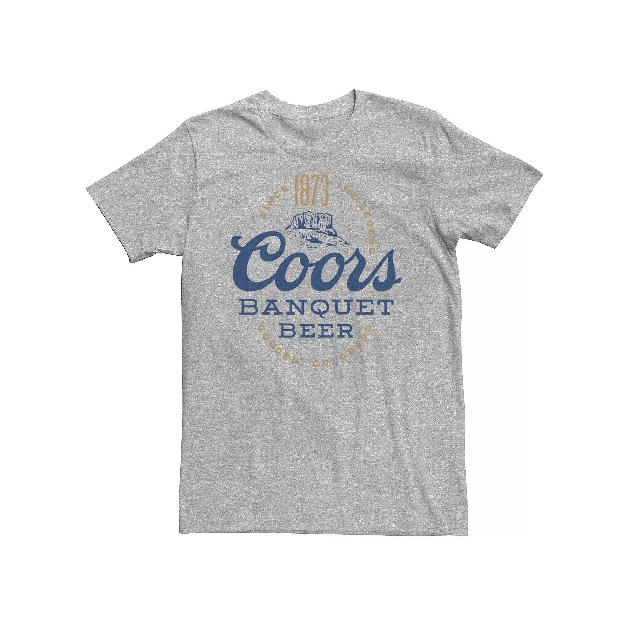 Big & Tall Miller Coors Gold & Blue Banquet Beer Logo Tee, Men's,  Product Image