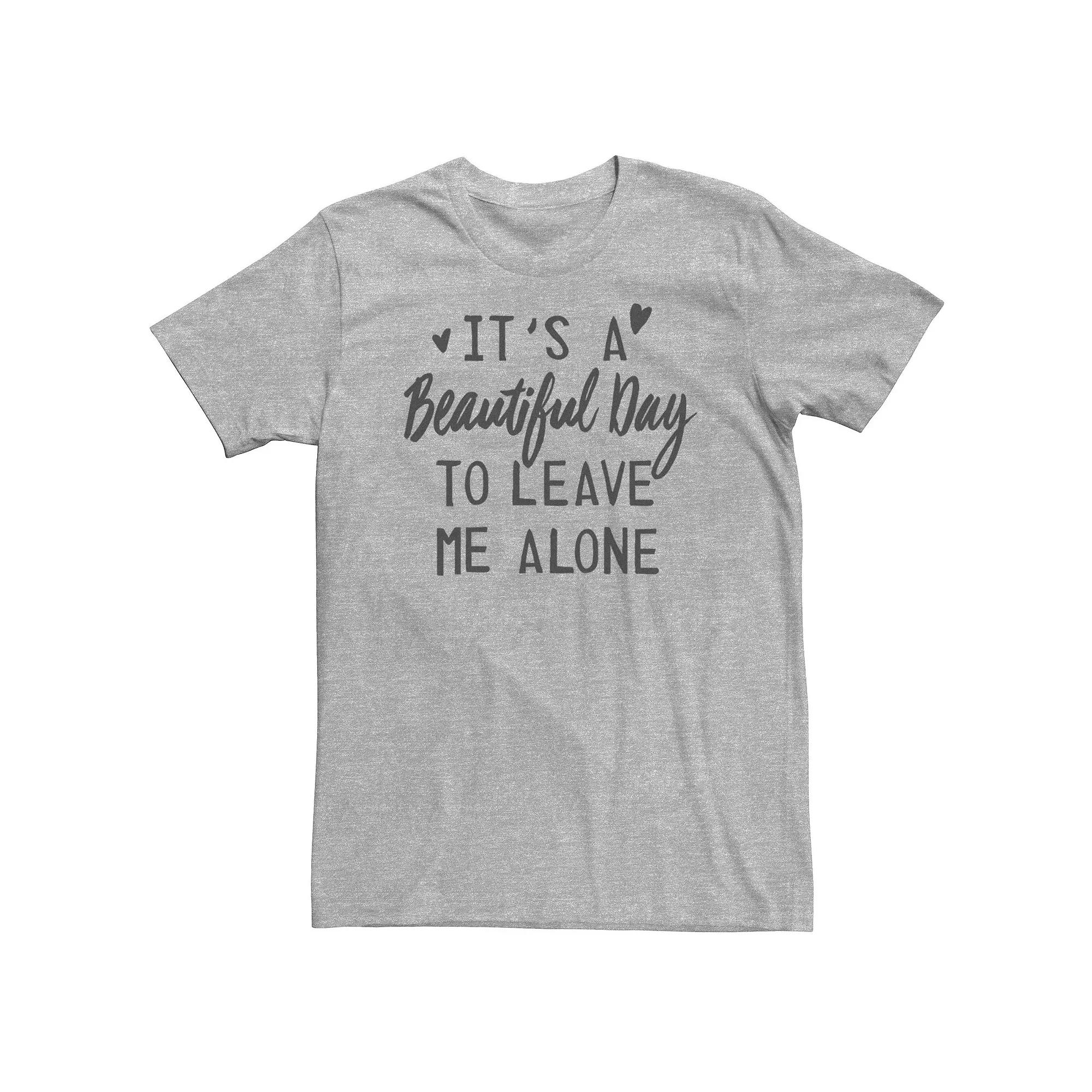 Big & Tall "It's A Beautiful Day To Leave Me Alone" Vintage Tee, Men's,  Product Image