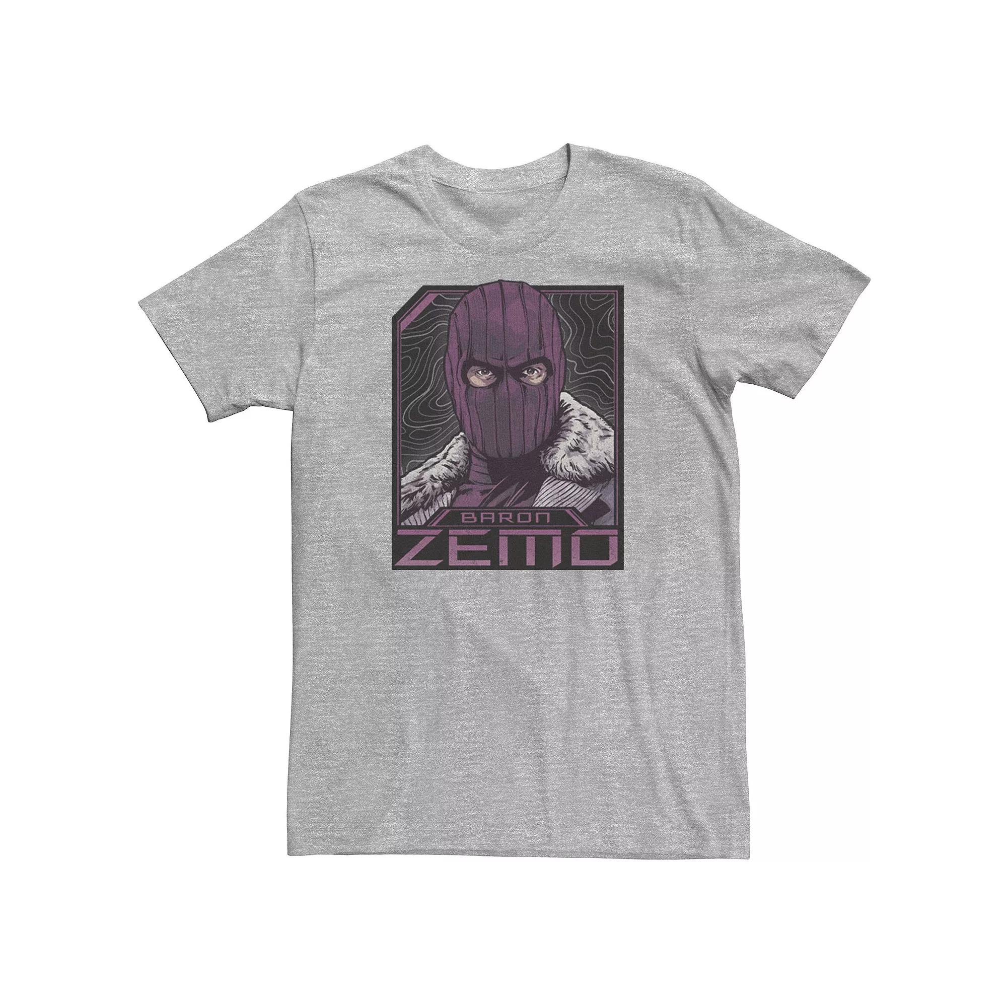 Big & Tall Marvel The Falcon And The Winter Soldier Baron Zemo Badge Tee, Men's,  Product Image