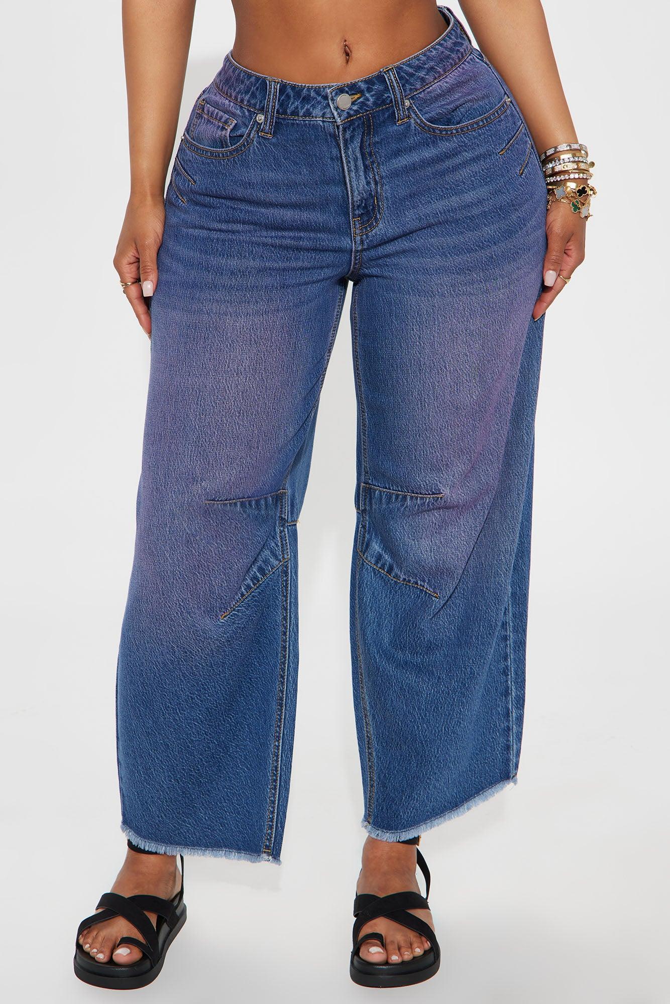 Best In Class Barrel Leg Ankle Jean - Medium Wash Female Product Image