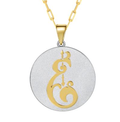 Saints & Saviors Fancy Initial Pendant Necklace A-Z Product Image