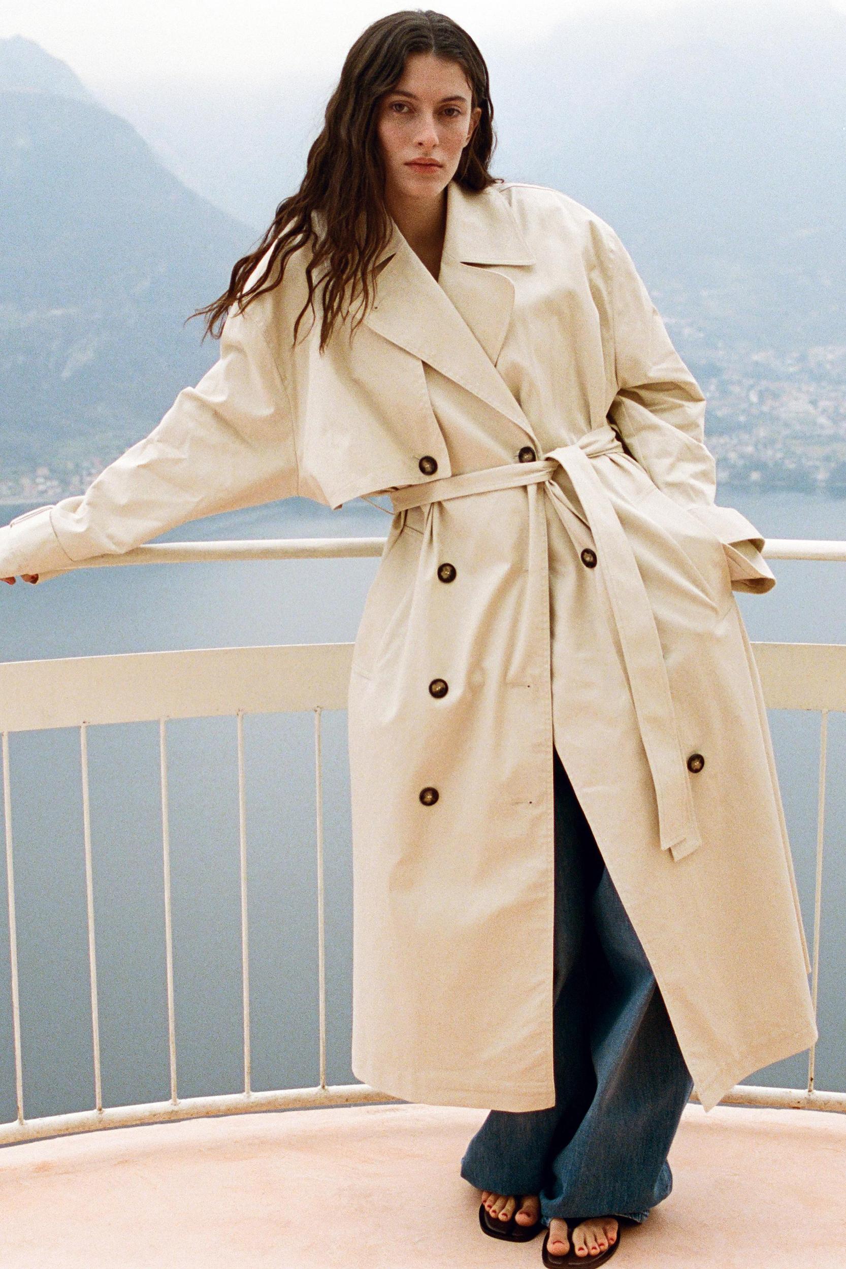 LONG OVERSIZED TRENCH COAT Product Image